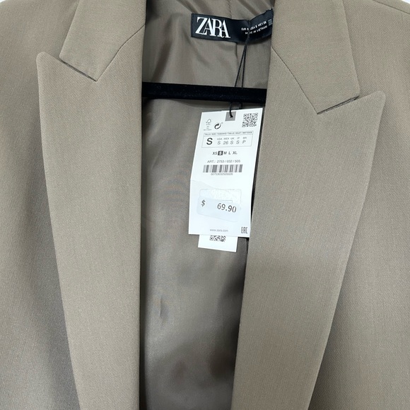 NWT Zara Olive Blazer - Picture 3 of 4